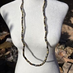 Gold, Silver, and Bronze Toned Snake Twist Necklace